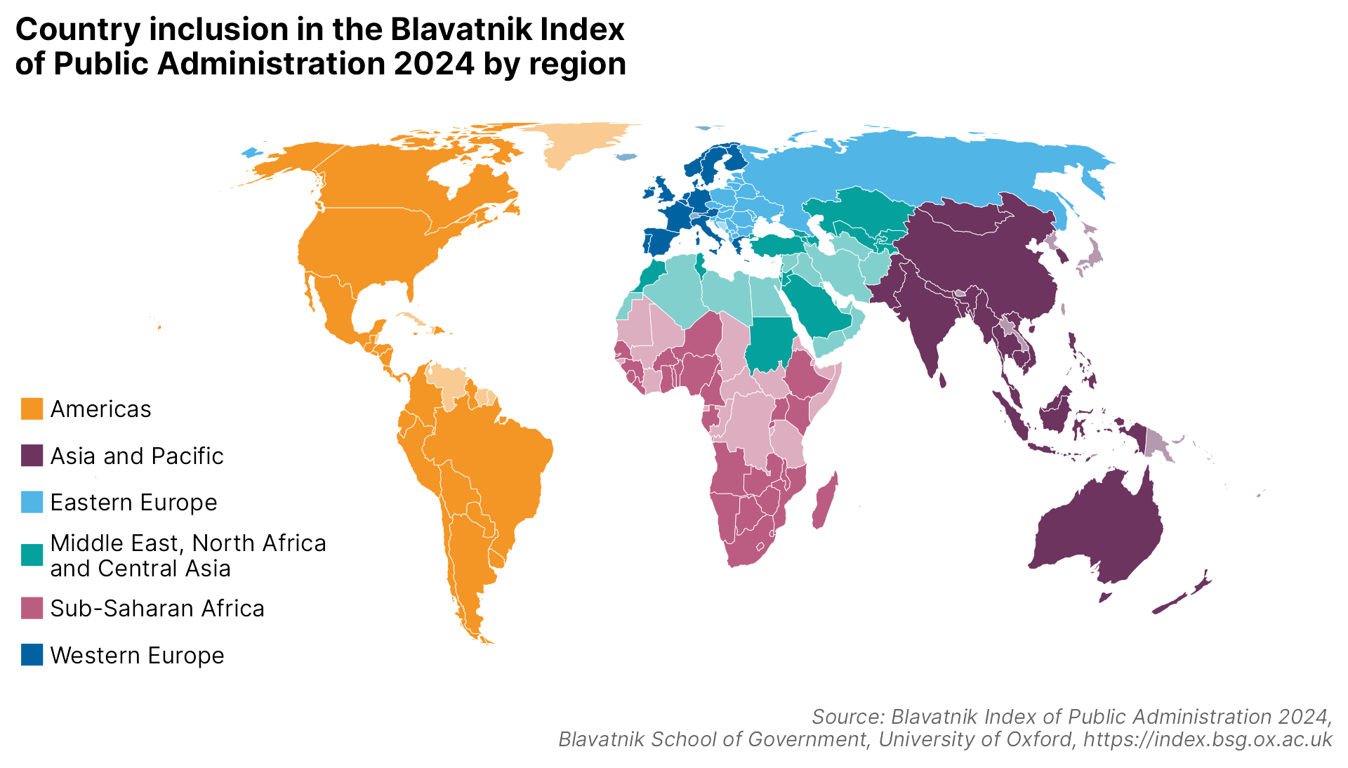 Country inclusion in the Blavatnik Index of Public Administration